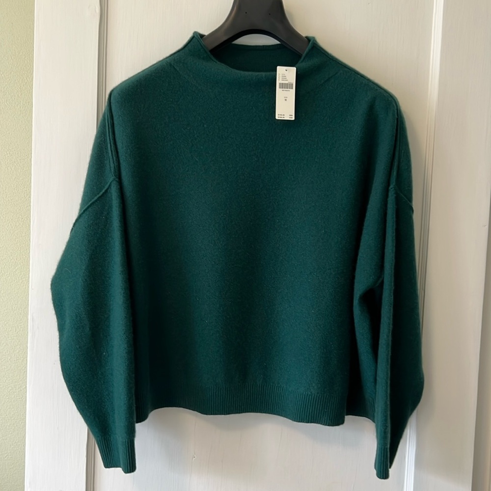Pilcro Alani Cashmere Mock-Neck Sweater, M
